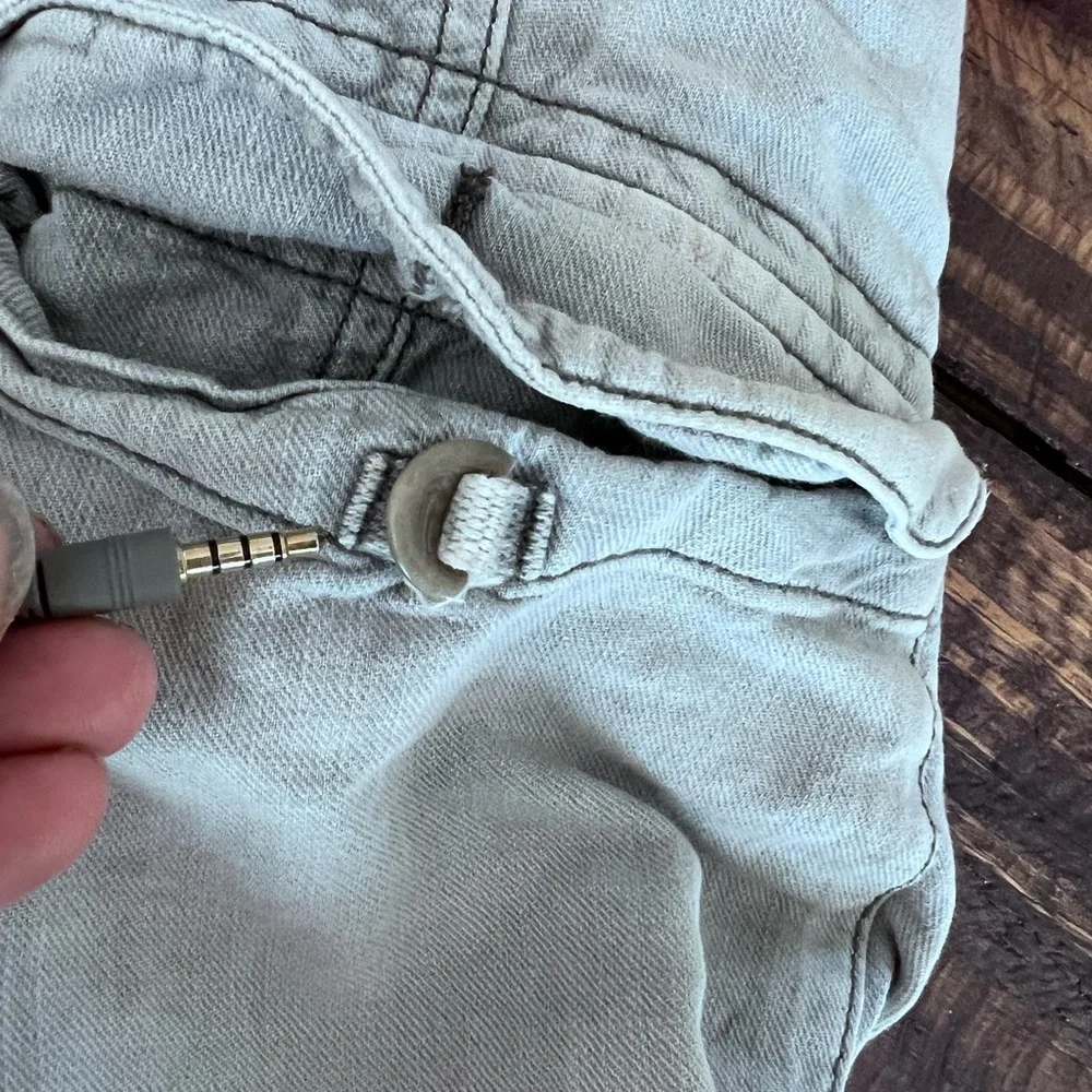 Men's Faherty Size 34-36 waist Gray Cargo Shorts with Relaxed Fit 8